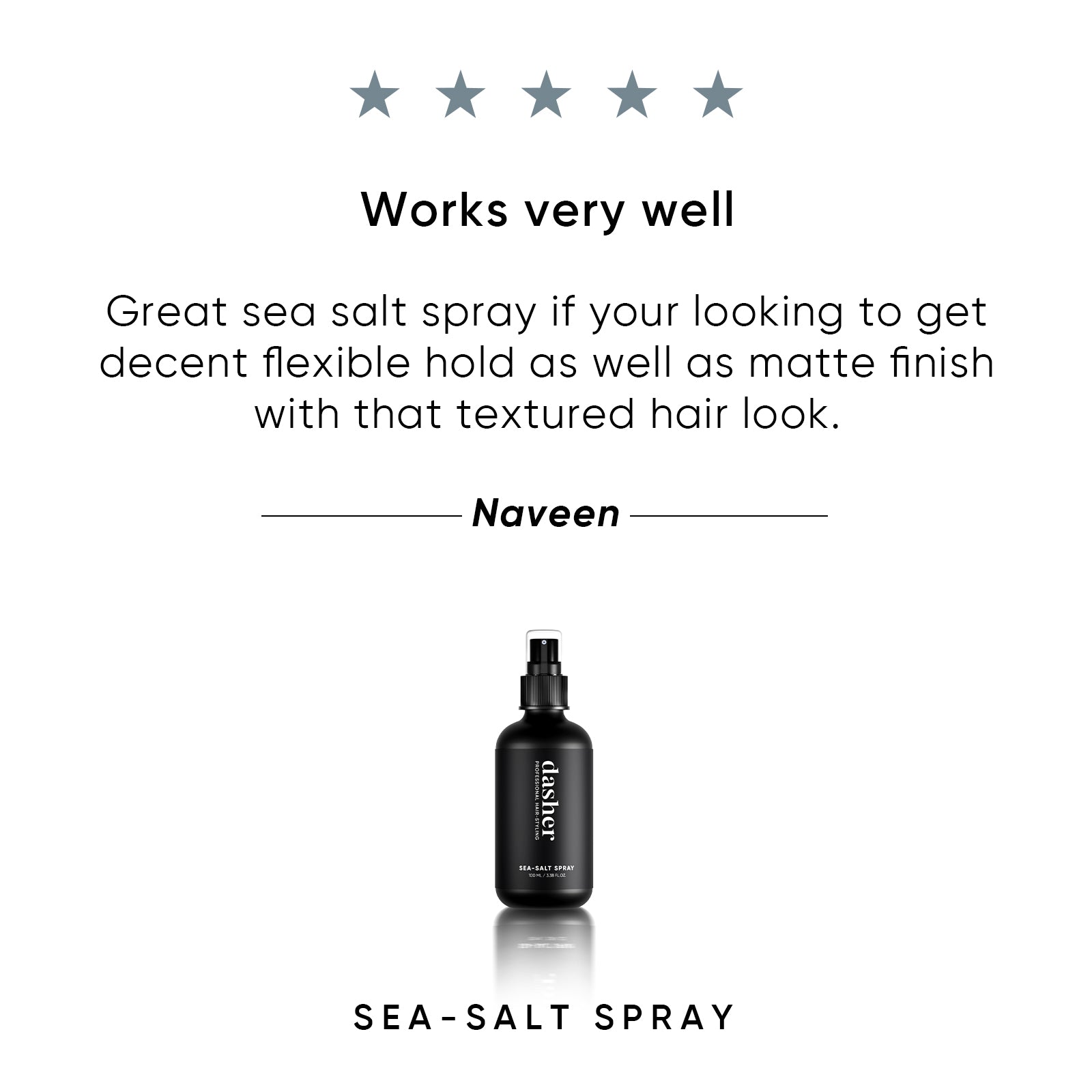 dasher sea salt spray customer review 
